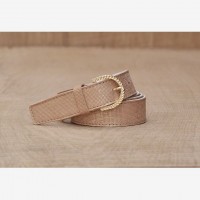 CEINTURE CUIR DORE | La classique
